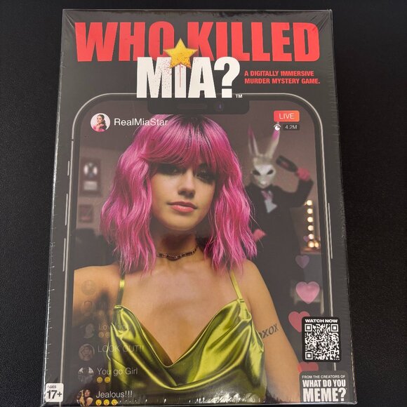 Game: WHO KILLED MIA?  A Digitally Immersive Murder Mystery. NEW IN SEALED BOX - Picture 2 of 7